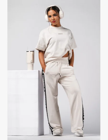 NEBBIA Oversized tričko RESET krémové