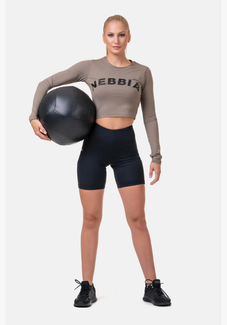 NEBBIA Fit & Smart dámske cyklistické šortky čierna