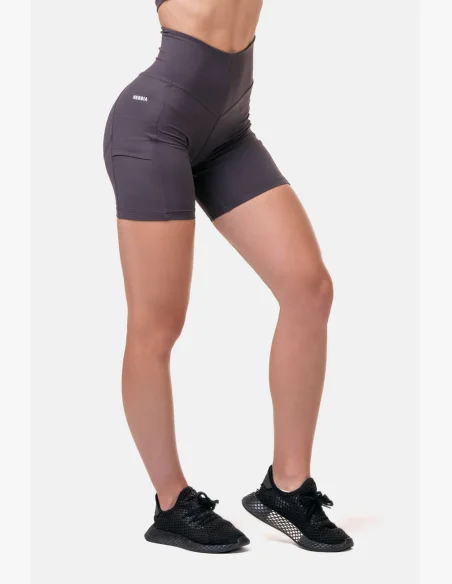 NEBBIA Fit & Smart dámske cyklistické šortky marron