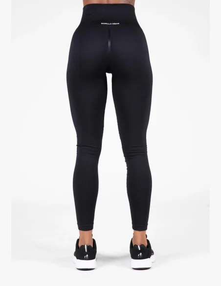 Gorilla Wear Dámske bezšvové legíny QUINCY Seamless - Čierne