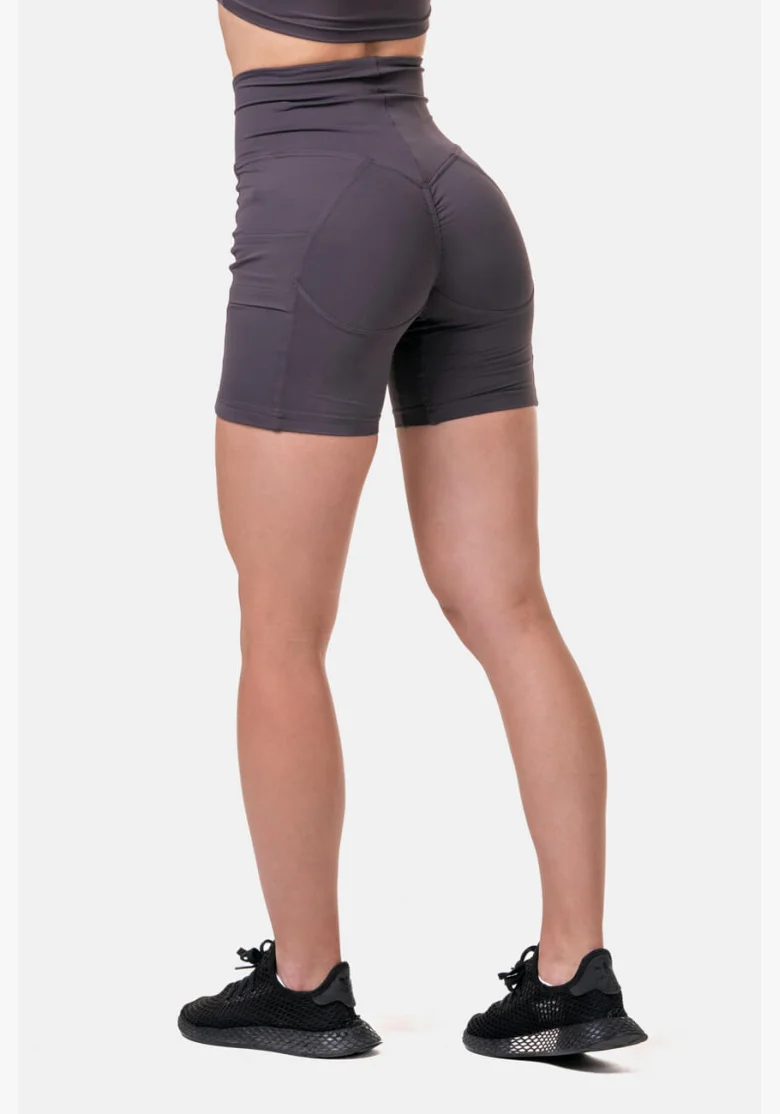 NEBBIA Fit & Smart dámske cyklistické šortky marron