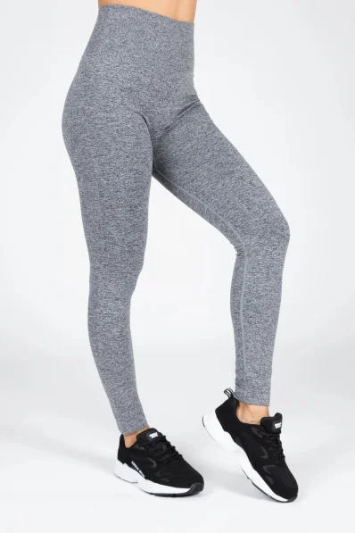Gorilla Wear Dámske bezšvové legíny QUINCY Seamless - Sivé
