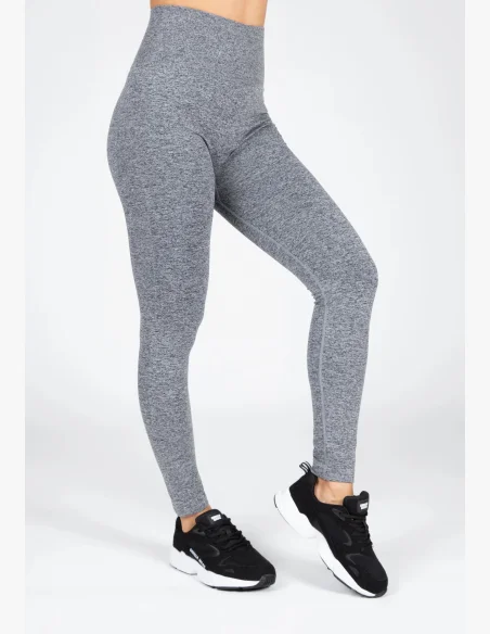 Gorilla Wear Dámske bezšvové legíny QUINCY Seamless - Sivé