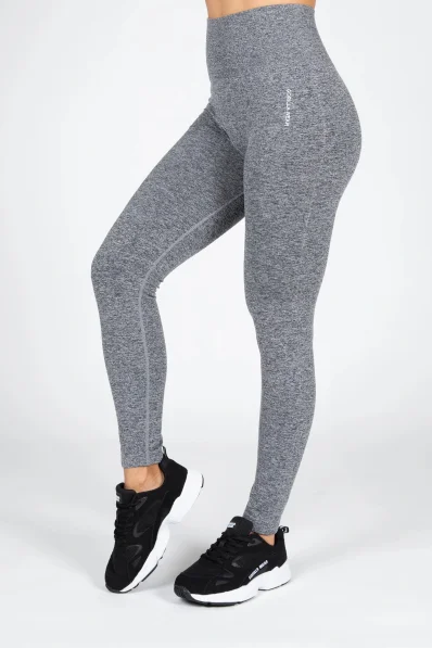 Gorilla Wear Dámske bezšvové legíny QUINCY Seamless - Sivé 2
