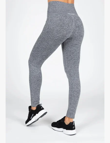 Gorilla Wear Dámske bezšvové legíny QUINCY Seamless - Sivé