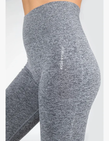 Gorilla Wear Dámske bezšvové legíny QUINCY Seamless - Sivé