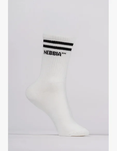 NEBBIA crew ponožky krémové