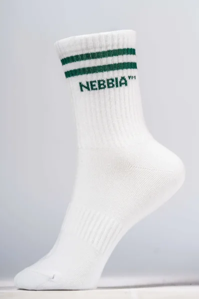 NEBBIA crew ponožky krémové