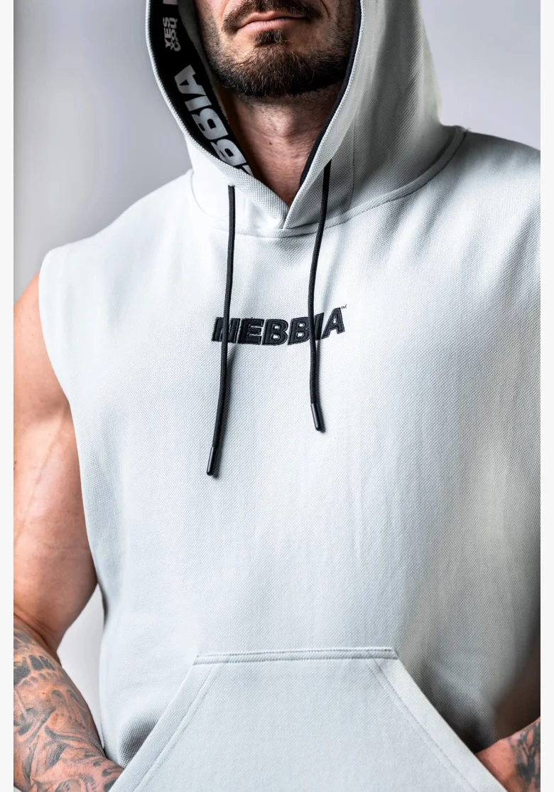 NEBBIA Mikina bez rukávov HERO Sivá