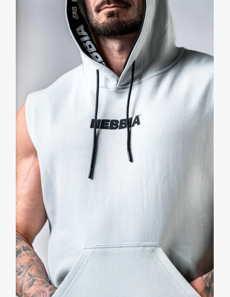 NEBBIA Mikina bez rukávov HERO Sivá