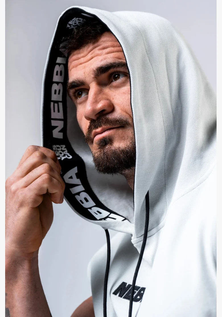 NEBBIA Mikina bez rukávov HERO Sivá