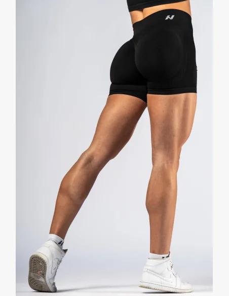 NEBBIA High-waist push-up šortky POWER čierne