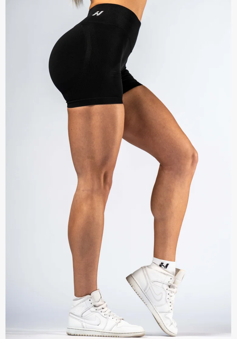NEBBIA High-waist push-up šortky POWER čierne