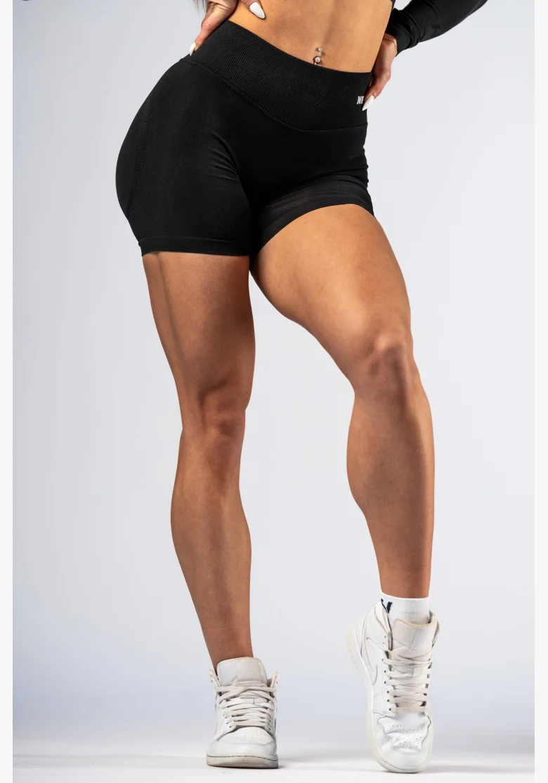 NEBBIA High-waist push-up šortky POWER čierne