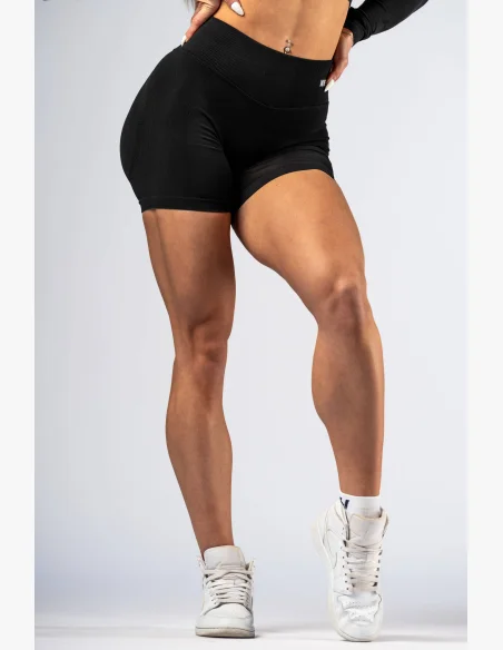 NEBBIA High-waist push-up šortky POWER čierne