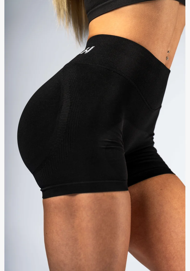 NEBBIA High-waist push-up šortky POWER čierne