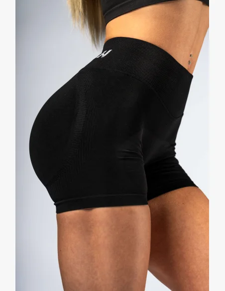 NEBBIA High-waist push-up šortky POWER čierne
