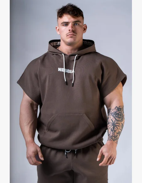 NEBBIA Tréninkový rag top HERO hnedý