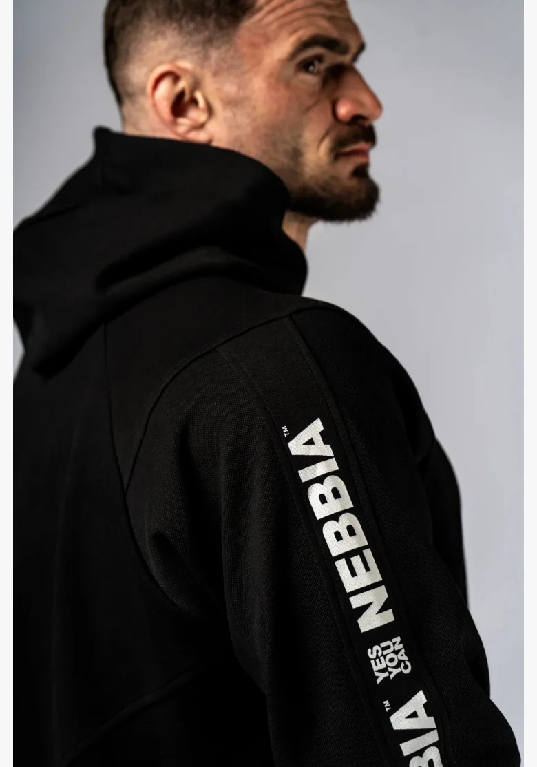 NEBBIA Mikina s kapucňou HERO čierna