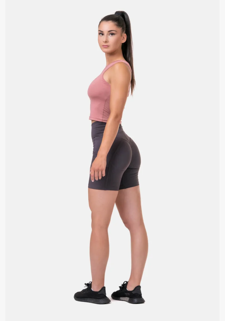 NEBBIA Fit & Smart dámske cyklistické šortky marron