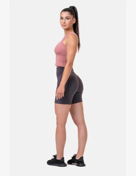 NEBBIA Fit & Smart dámske cyklistické šortky marron