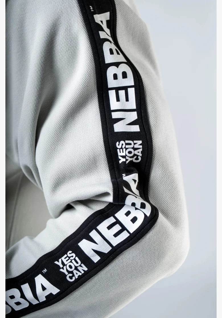 NEBBIA Mikina s kapucňou HERO sivá