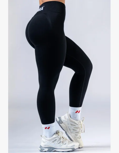 NEBBIA High-waist push-up legíny POWER čierna