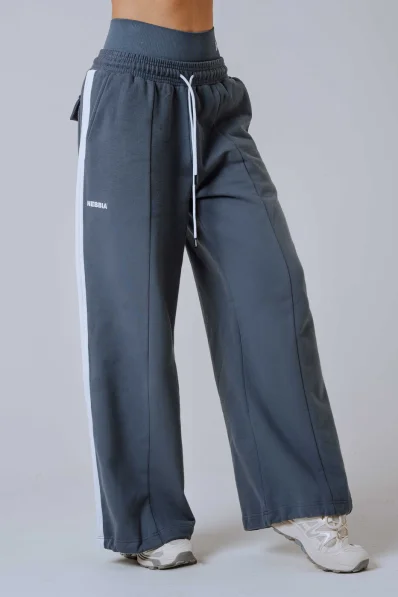 NEBBIA Oversized tepláky POWER sivé