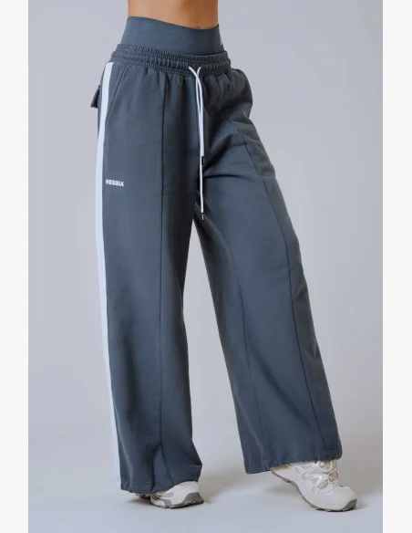 NEBBIA Oversized tepláky POWER sivé