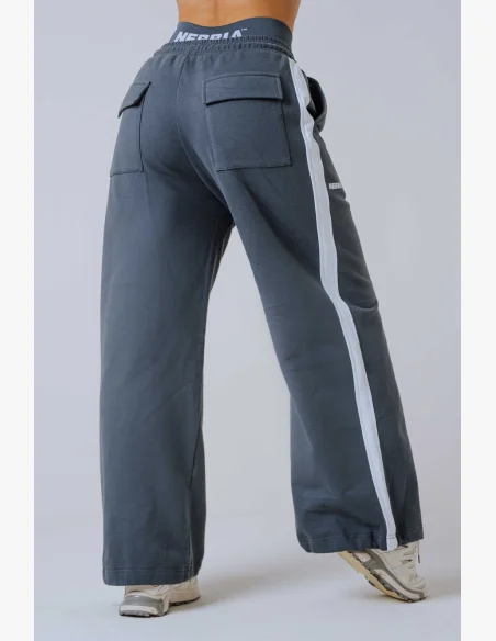 NEBBIA Oversized tepláky POWER sivé