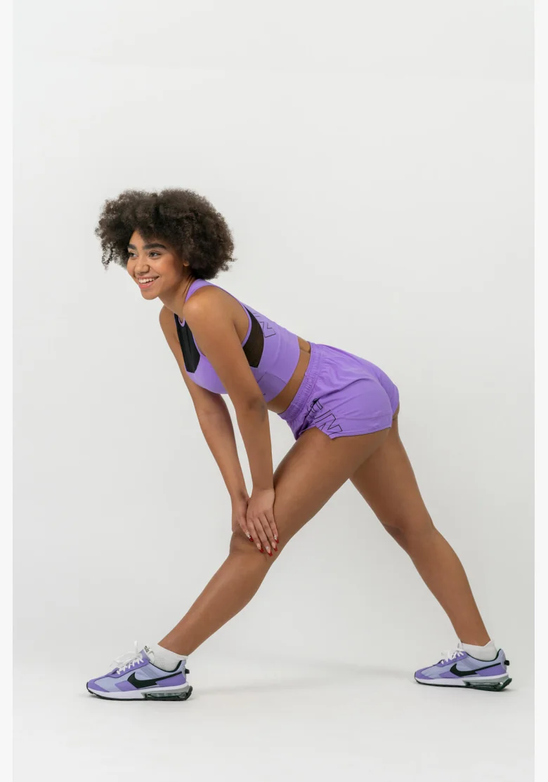 NEBBIA FIT Activewear vystužená športová podprsenka lila