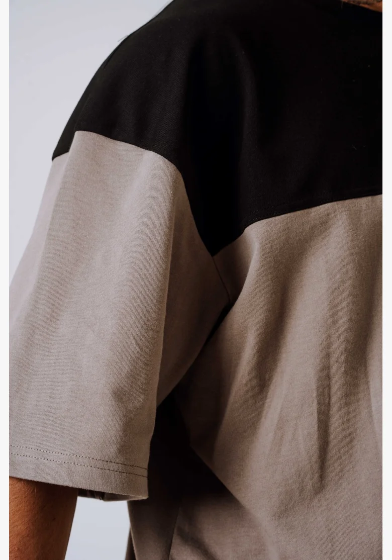 NEBBIA Oversized tričko POWER béžové
