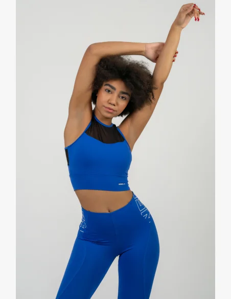 NEBBIA FIT Activewear vystužená športová podprsenka modrá