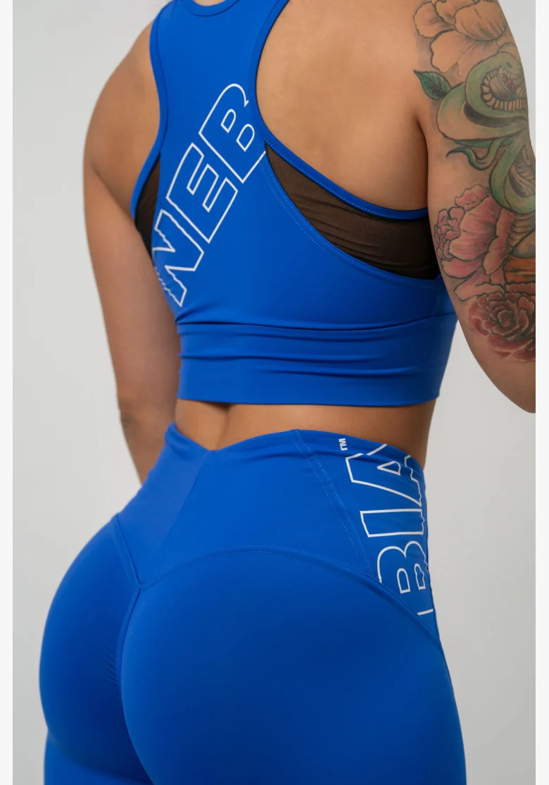 NEBBIA FIT Activewear vystužená športová podprsenka modrá