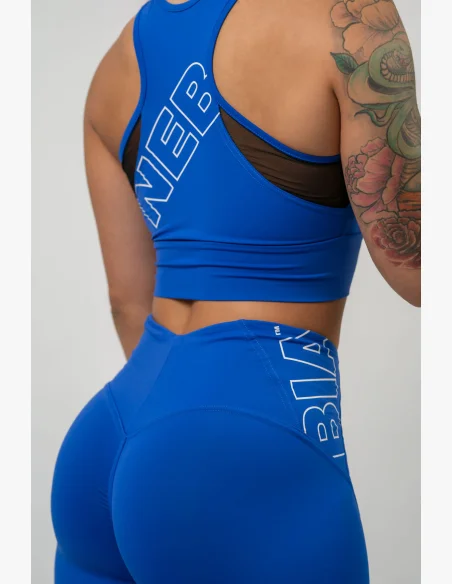 NEBBIA FIT Activewear vystužená športová podprsenka modrá