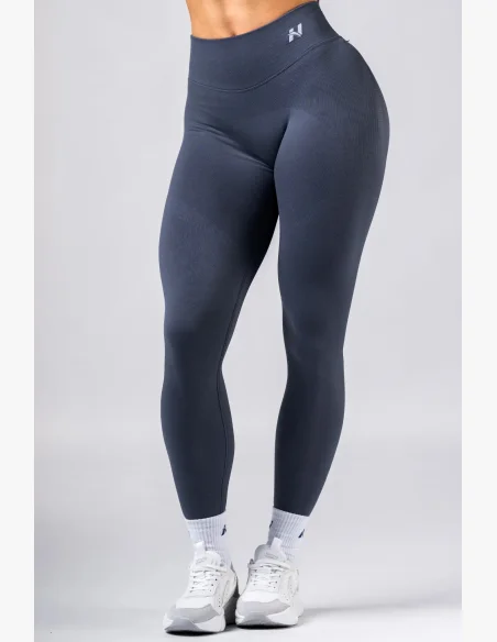 NEBBIA High-waist push-up legíny POWER sivé