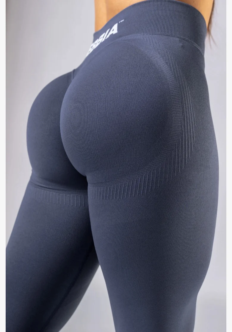 NEBBIA High-waist push-up legíny POWER sivé
