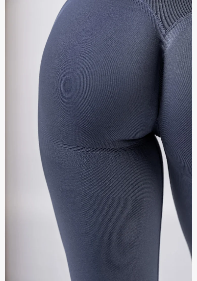 NEBBIA High-waist push-up legíny POWER sivé