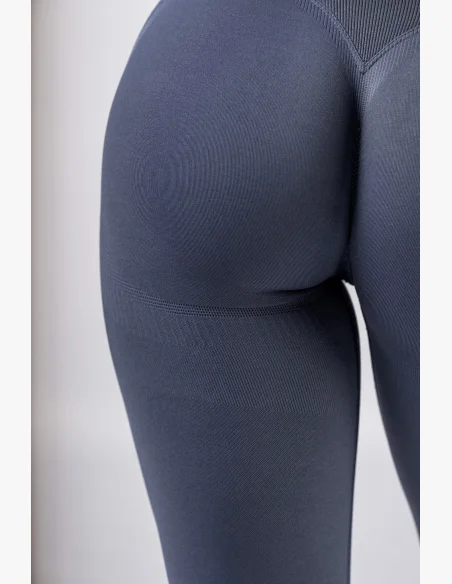 NEBBIA High-waist push-up legíny POWER sivé