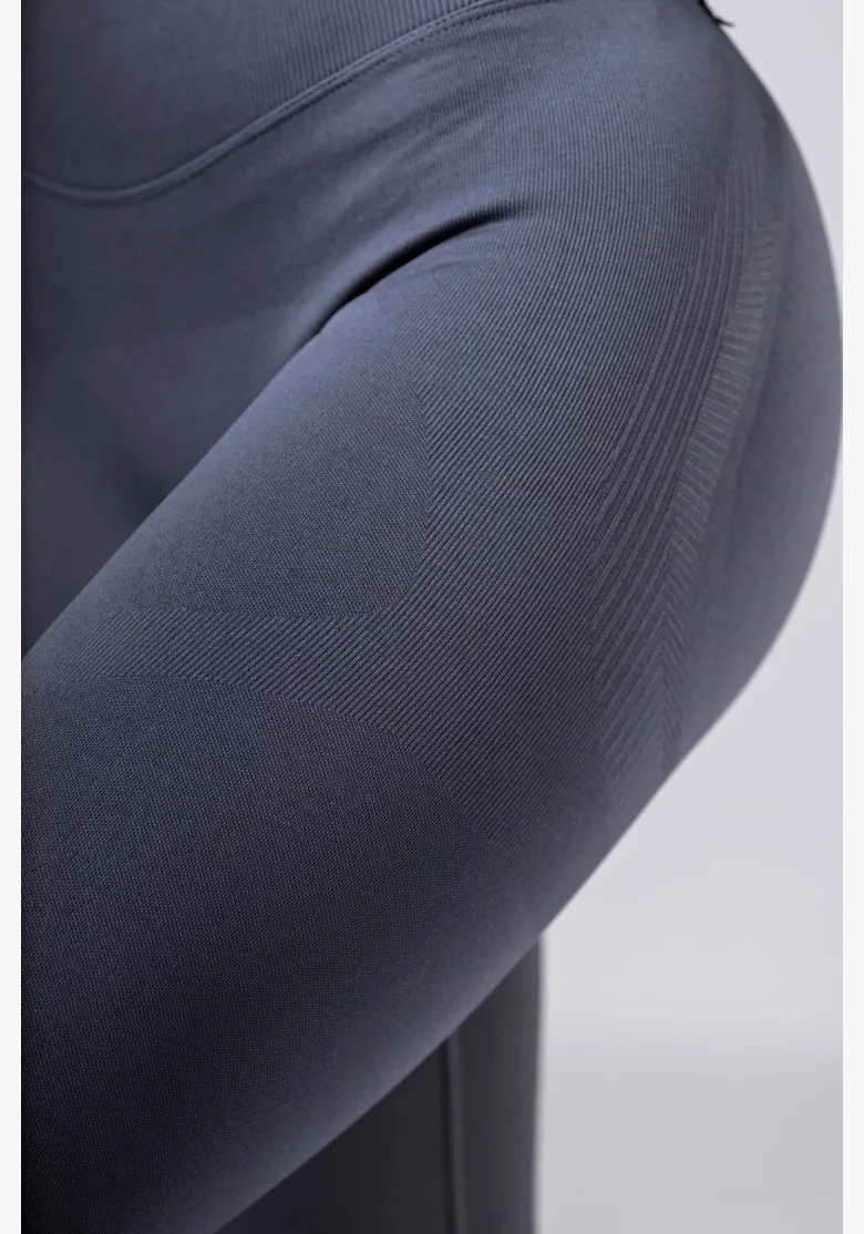 NEBBIA High-waist push-up legíny POWER sivé