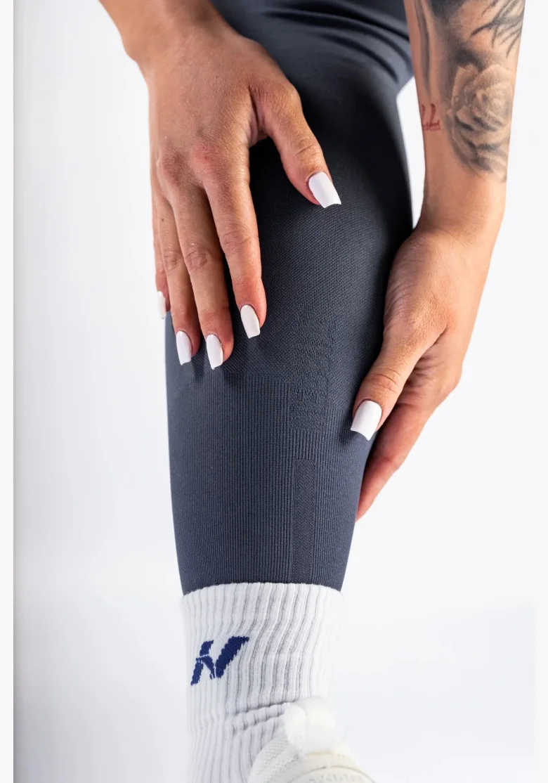 NEBBIA High-waist push-up legíny POWER sivé