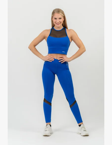 NEBBIA FIT Activewear vystužená športová podprsenka modrá