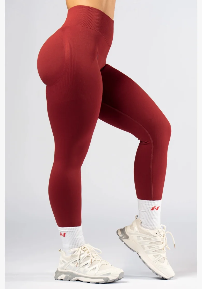 NEBBIA High-waist push-up legíny POWER červené