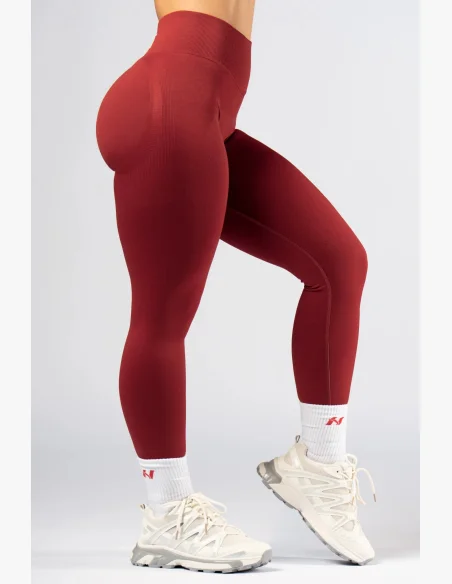 NEBBIA High-waist push-up legíny POWER červené