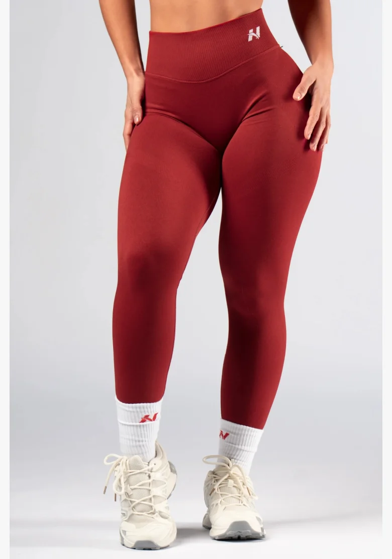NEBBIA High-waist push-up legíny POWER červené