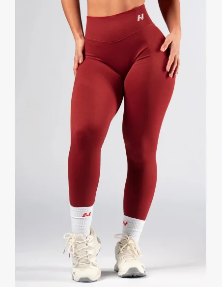 NEBBIA High-waist push-up legíny POWER červené