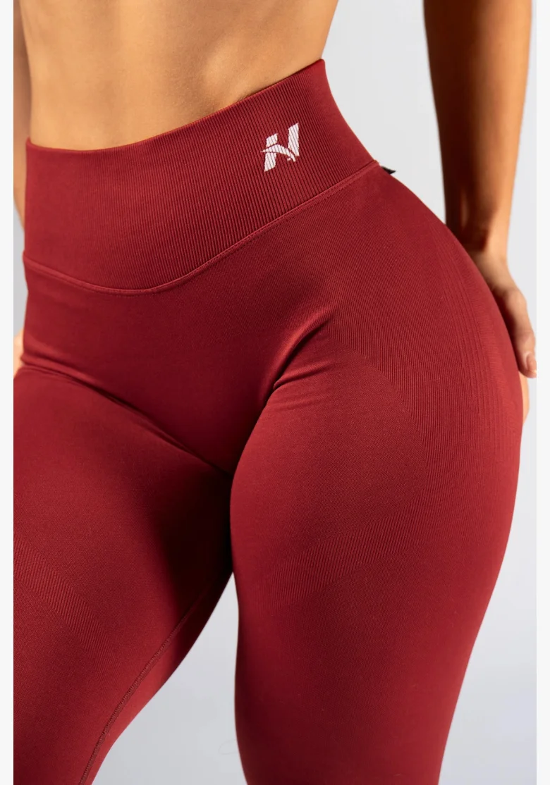 NEBBIA High-waist push-up legíny POWER červené