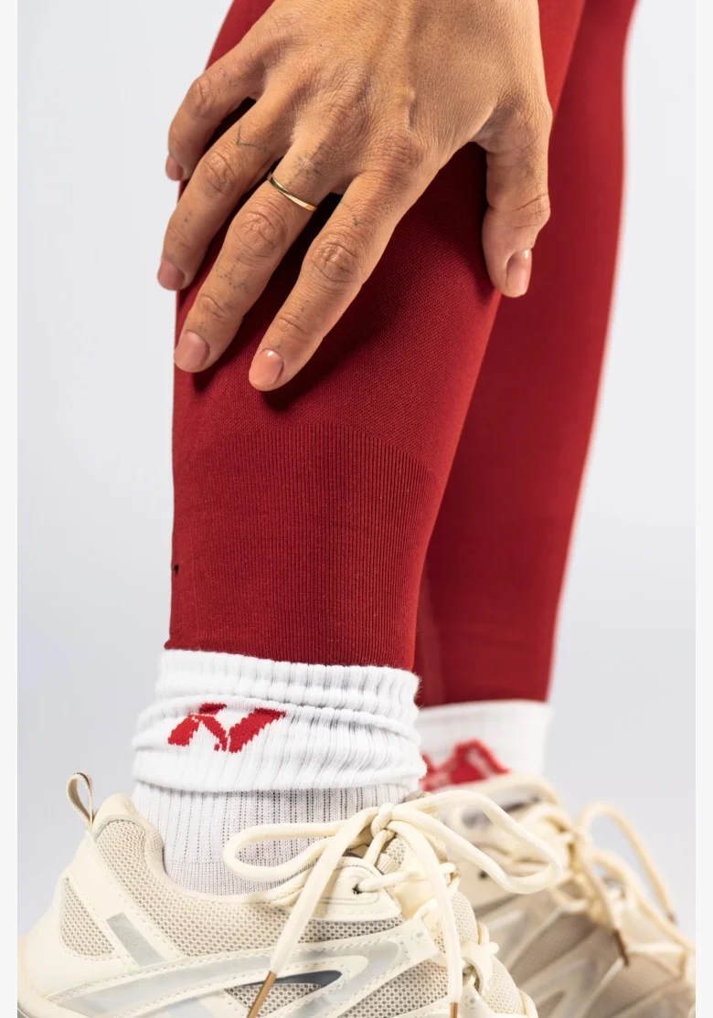 NEBBIA High-waist push-up legíny POWER červené