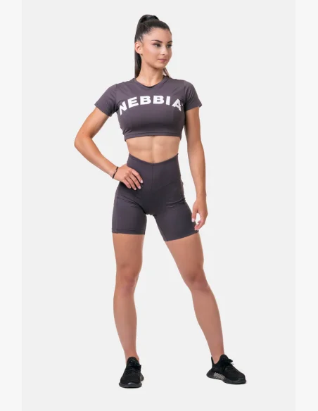 NEBBIA Fit & Smart dámske cyklistické šortky marron