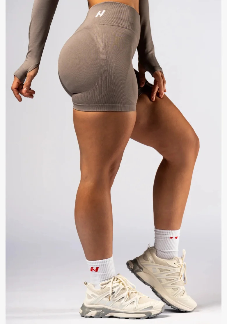 NEBBIA High-waist push-up nohavičky POWER béžové